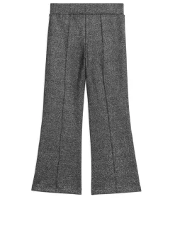 Kick-flare Metallic Leggings