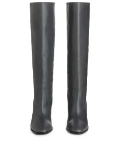Knee-High Leather Boots
