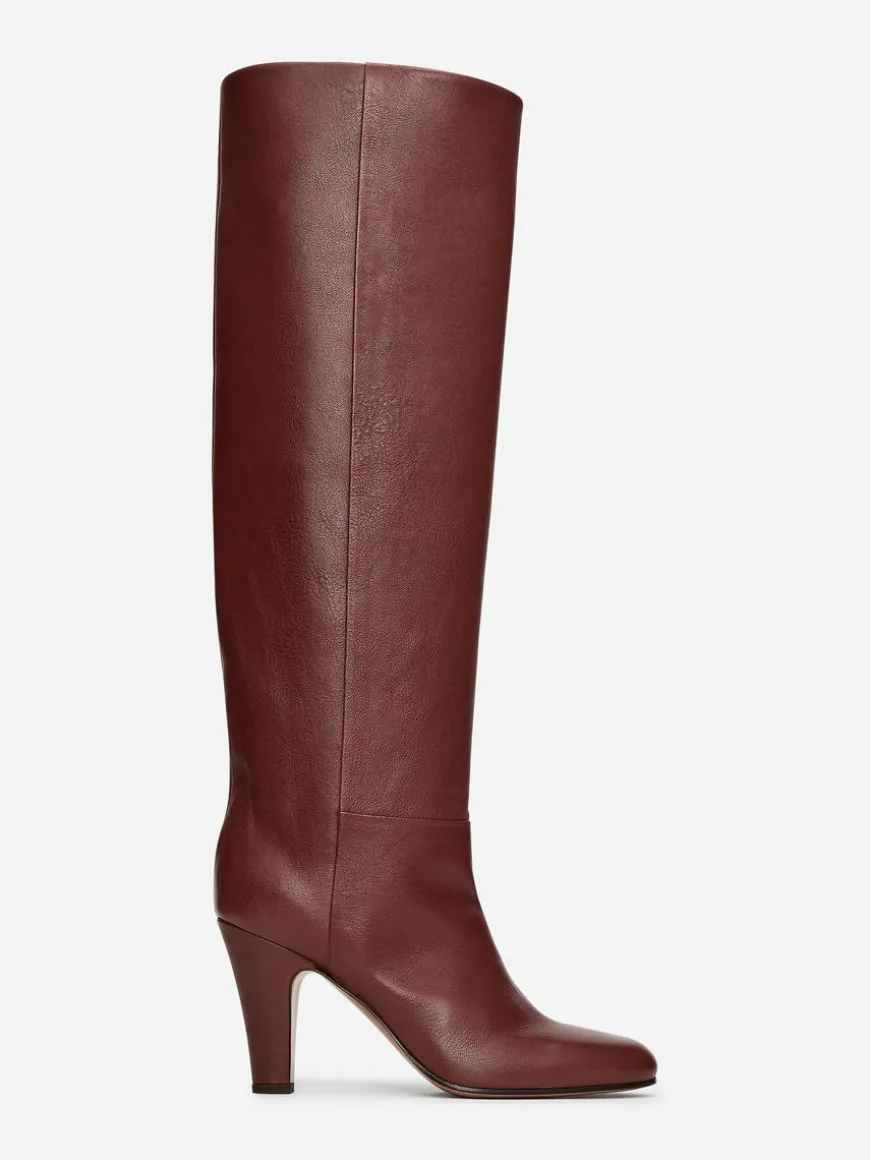 Knee-High Leather Boots