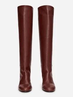 Knee-High Leather Boots