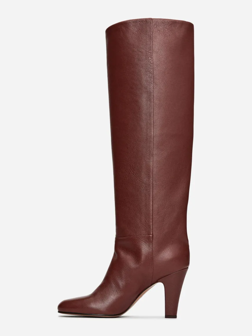 Knee-High Leather Boots