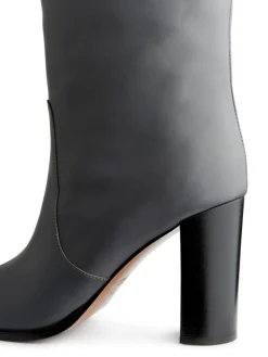 Knee-High Leather Boots