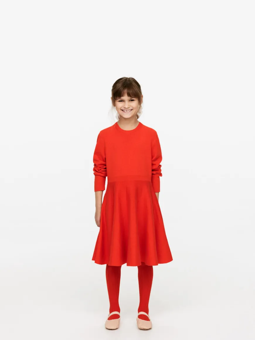 Knit Cotton-Wool Dress