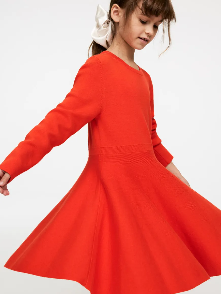 Knit Cotton-Wool Dress