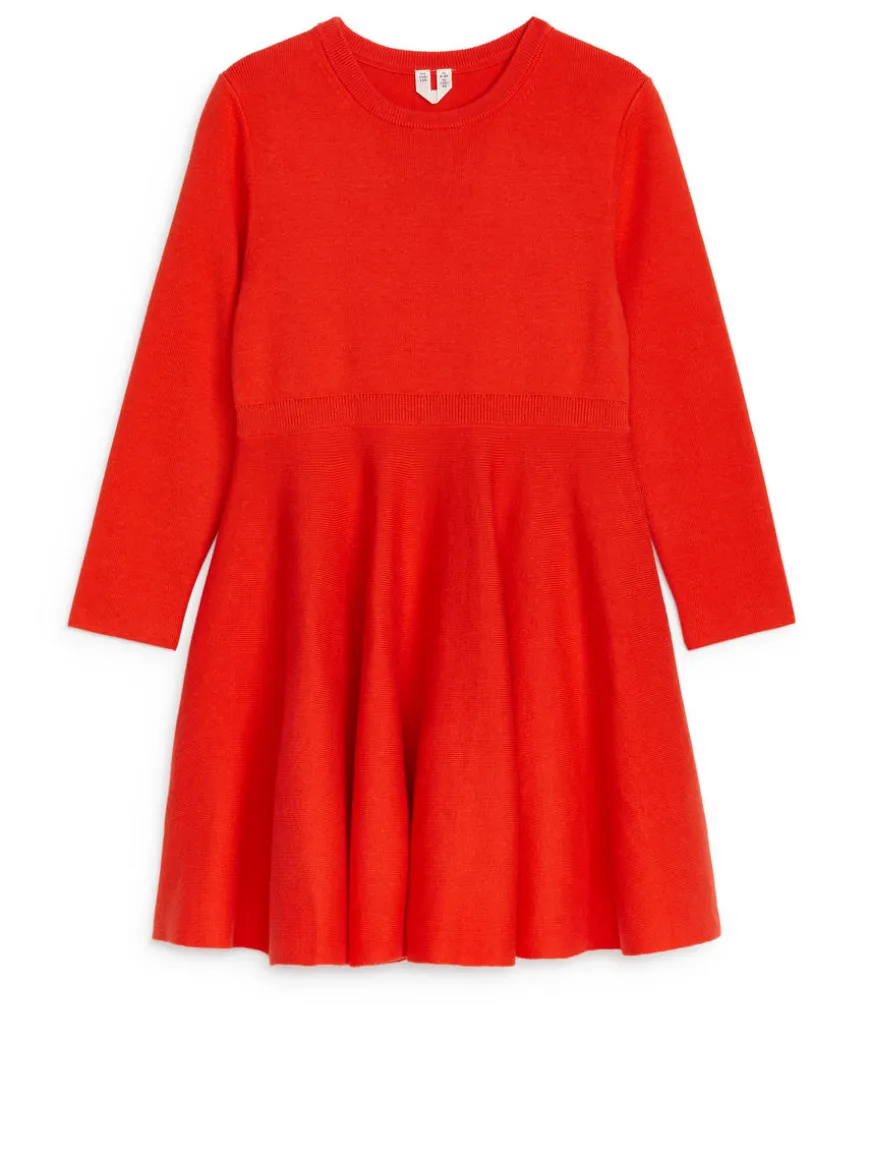 Knit Cotton-Wool Dress