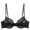 Lace-Detail Mesh Bra