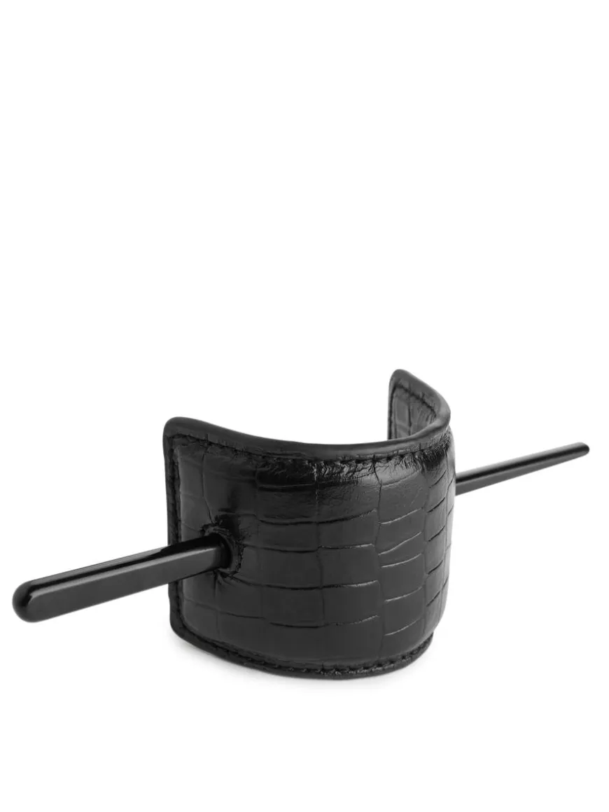 Leather Hair Barrette