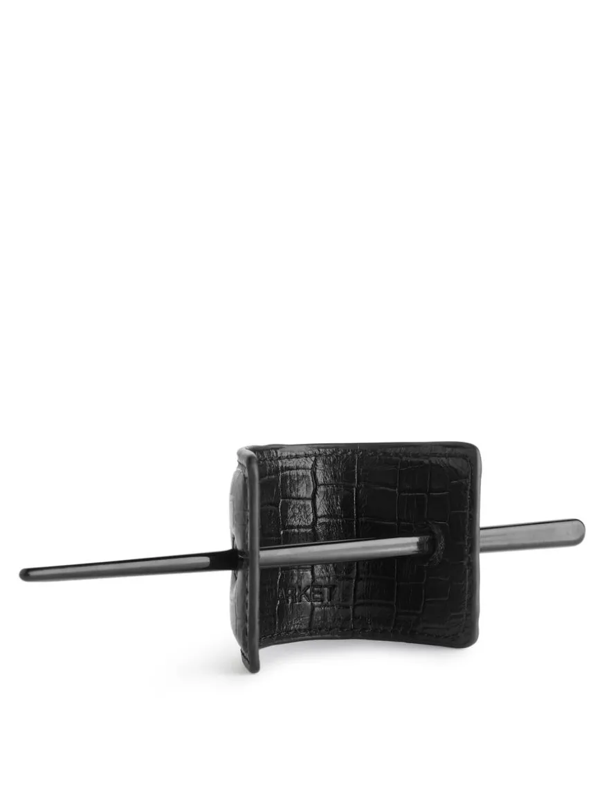 Leather Hair Barrette