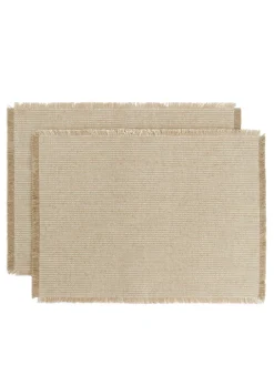 Linen Blend Placemat Set Of 2