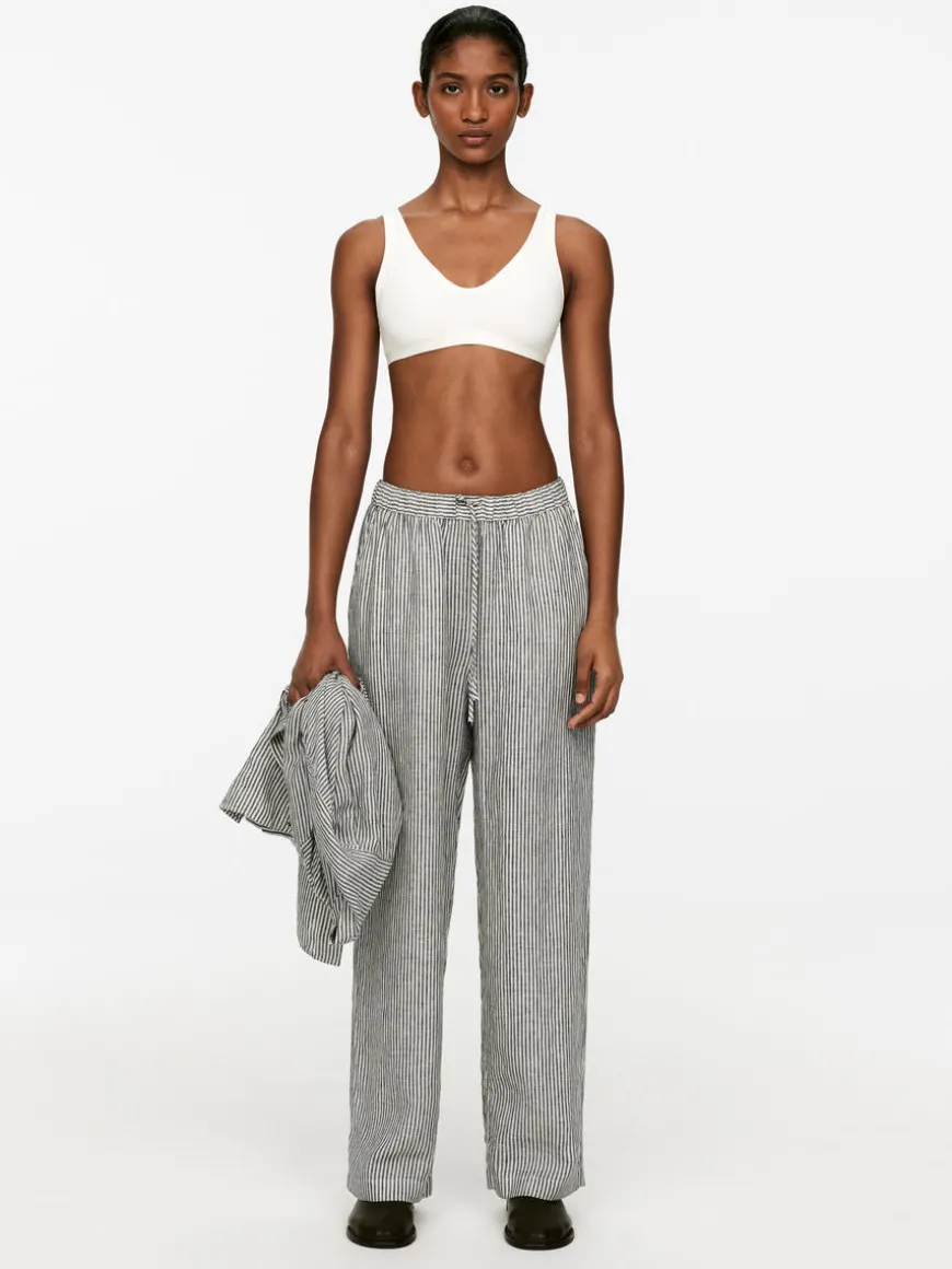 Linen Drawstring Trousers