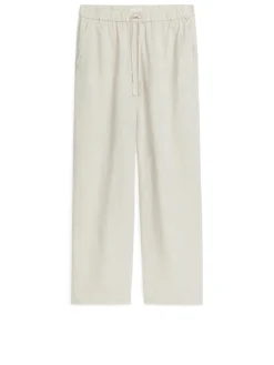 Linen Drawstring Trousers