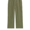 Linen Drawstring Trousers