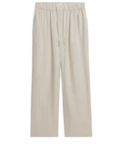 Linen Drawstring Trousers