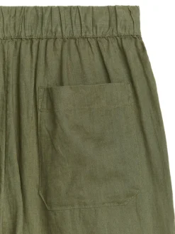 Linen Drawstring Trousers