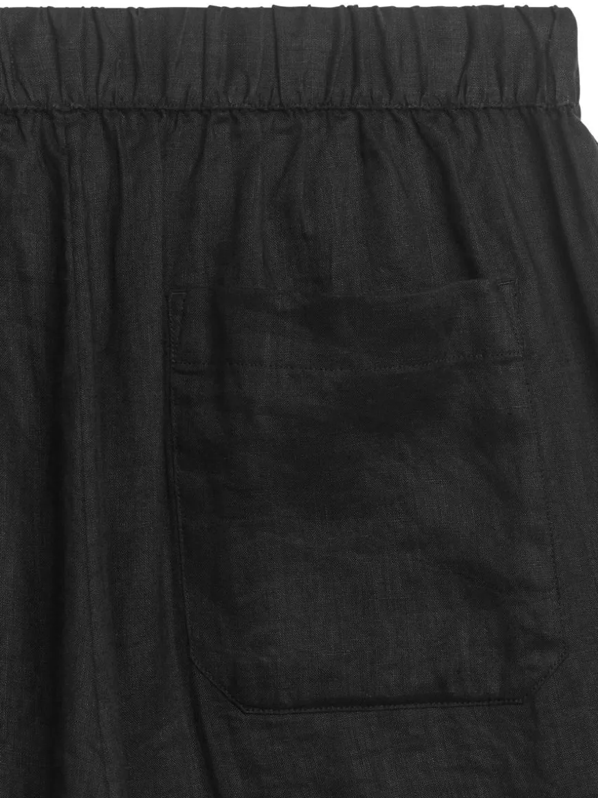 Linen Drawstring Trousers