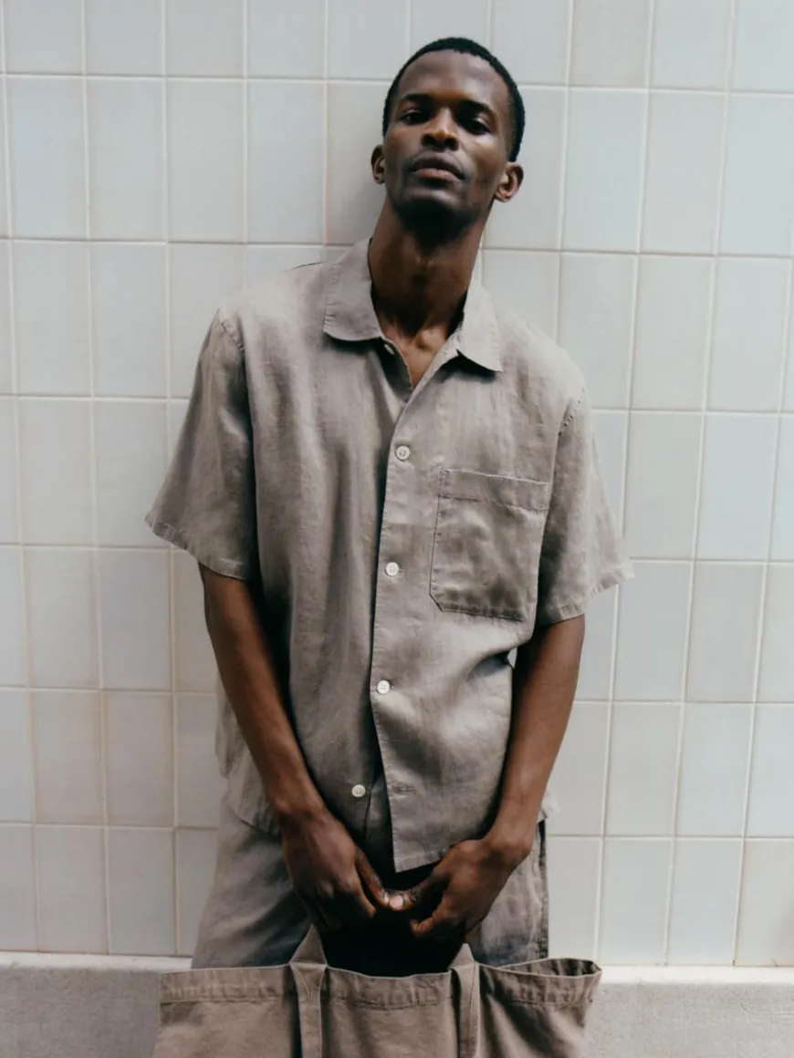 Linen Drawstring Trousers