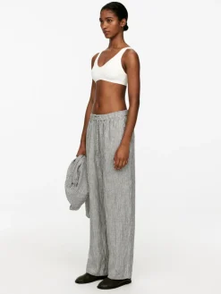 Linen Drawstring Trousers