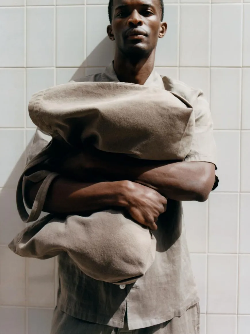 Linen Drawstring Trousers