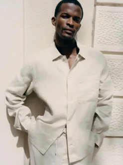 Linen Drawstring Trousers