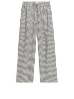 Linen Drawstring Trousers