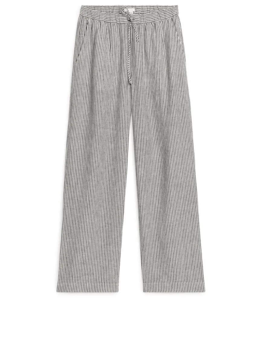Linen Drawstring Trousers