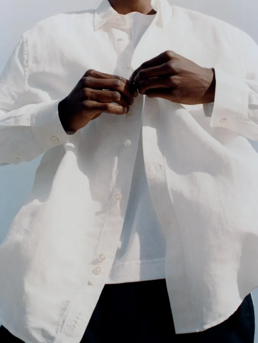 Linen Drawstring Trousers