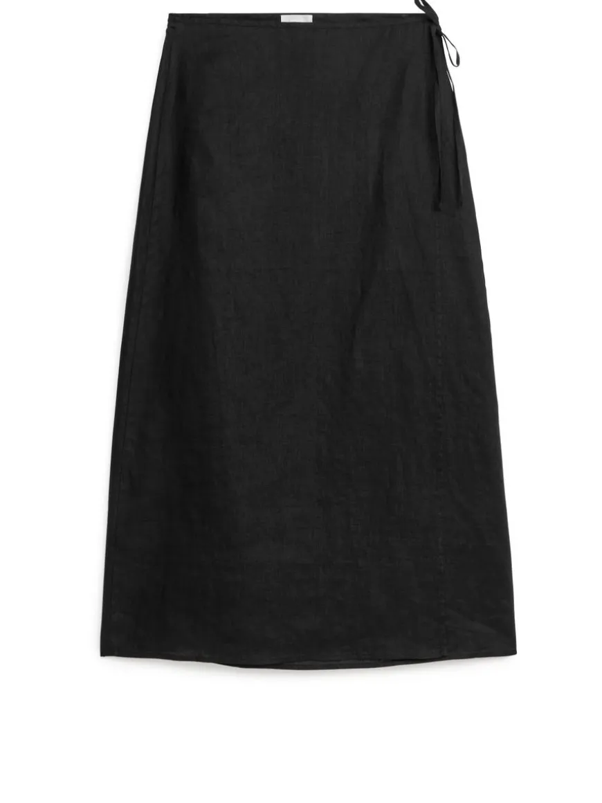 Linen Wrap Skirt