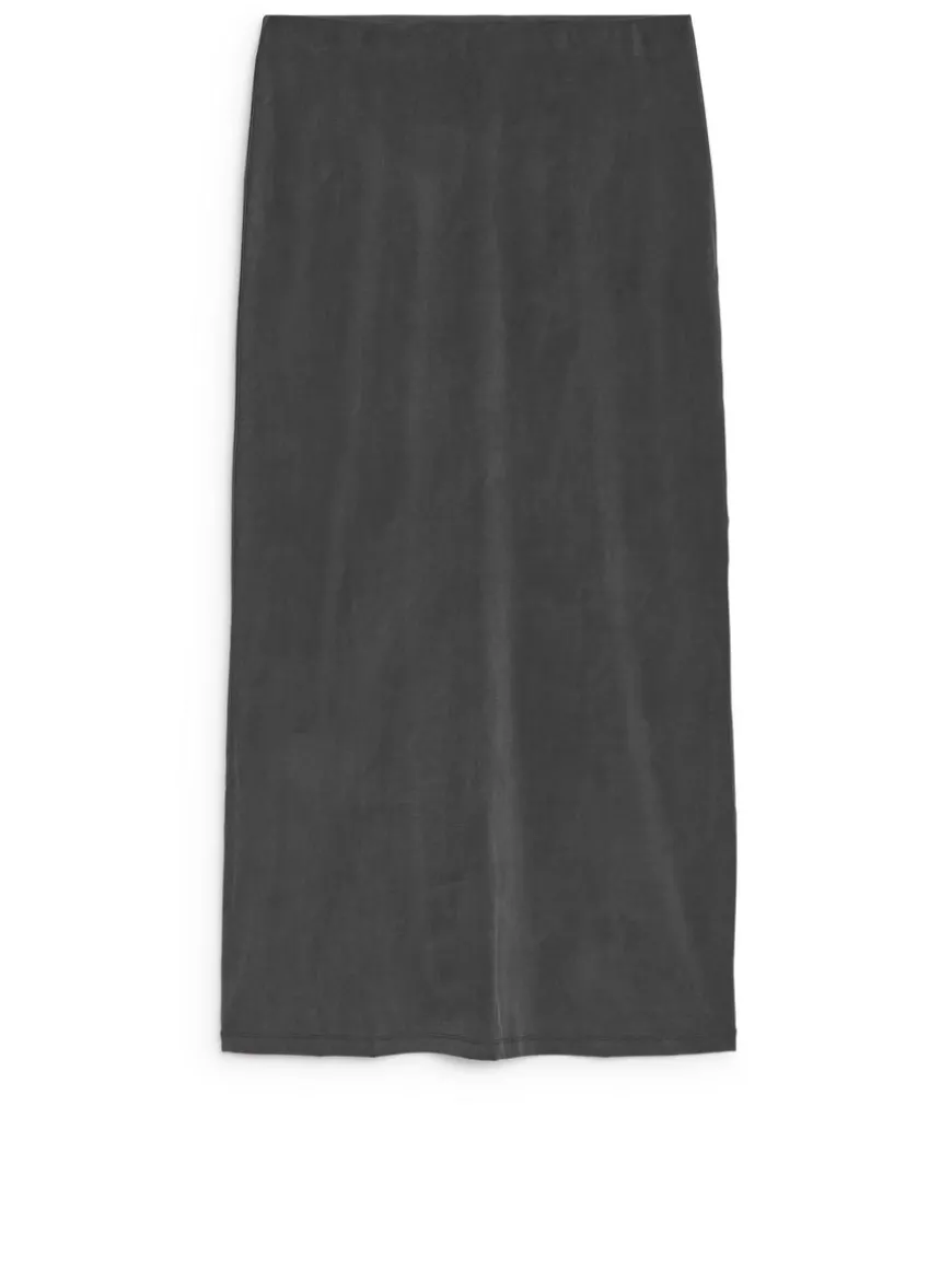 Long Cupro Skirt