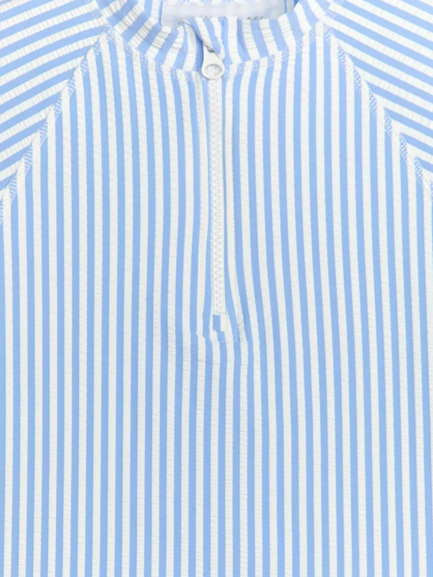 Long-Sleeve UV Seersucker Top