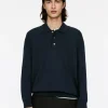Long-Sleeved Merino Polo Shirt