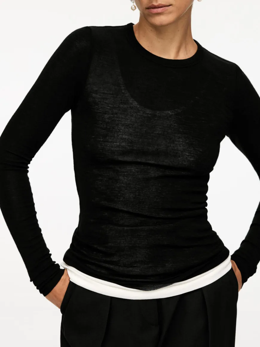 Long-Sleeved Merino Top