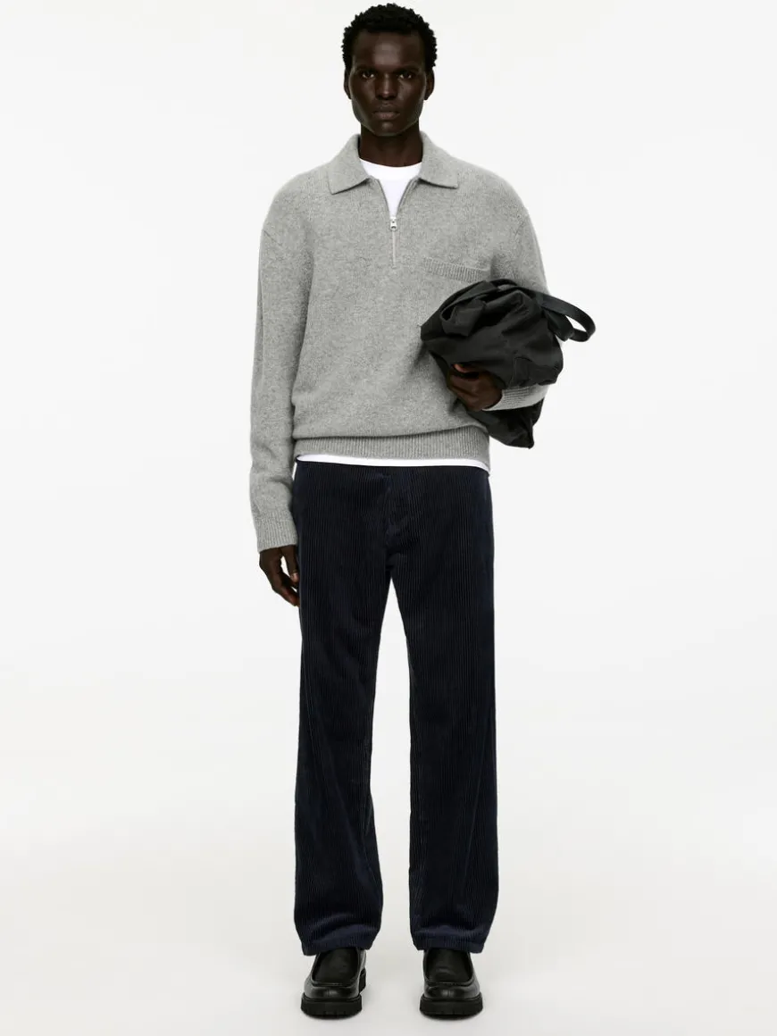 Loose Fit Courduroy Trousers