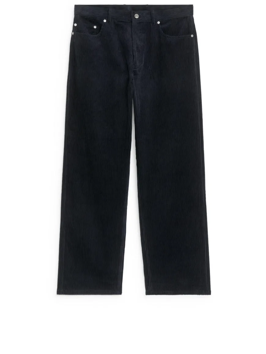 Loose Fit Courduroy Trousers