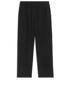 Loose Fit Wool Trousers
