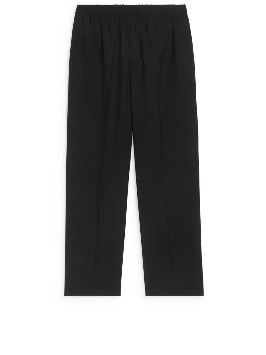 Loose Fit Wool Trousers