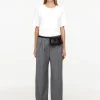 Low-Waist Flannel Trousers