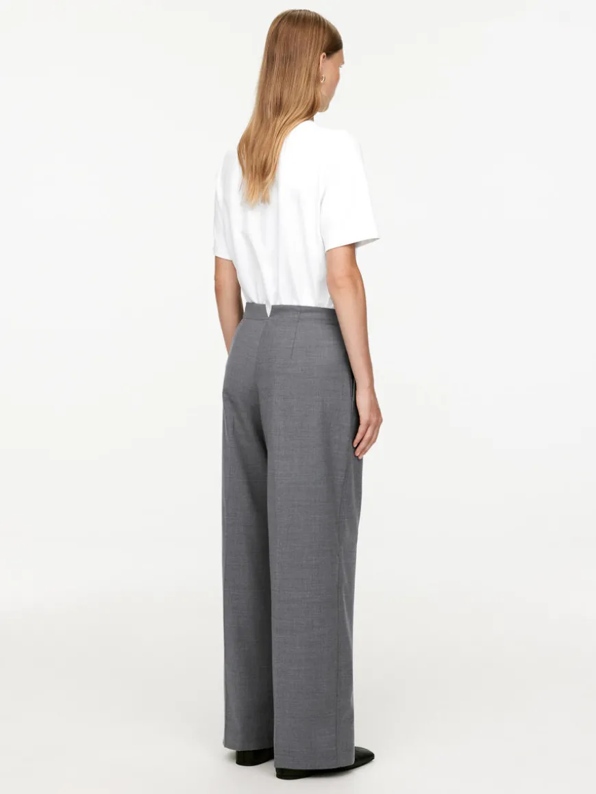 Low-Waist Flannel Trousers