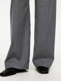 Low-Waist Flannel Trousers