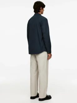 Lyocell Blend Twill Shirt