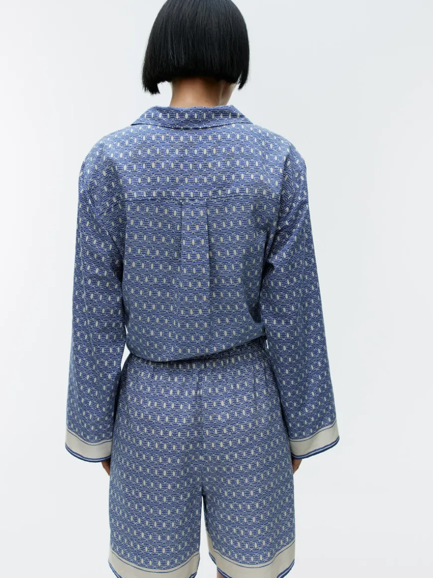 Lyocell-Cotton Shorts