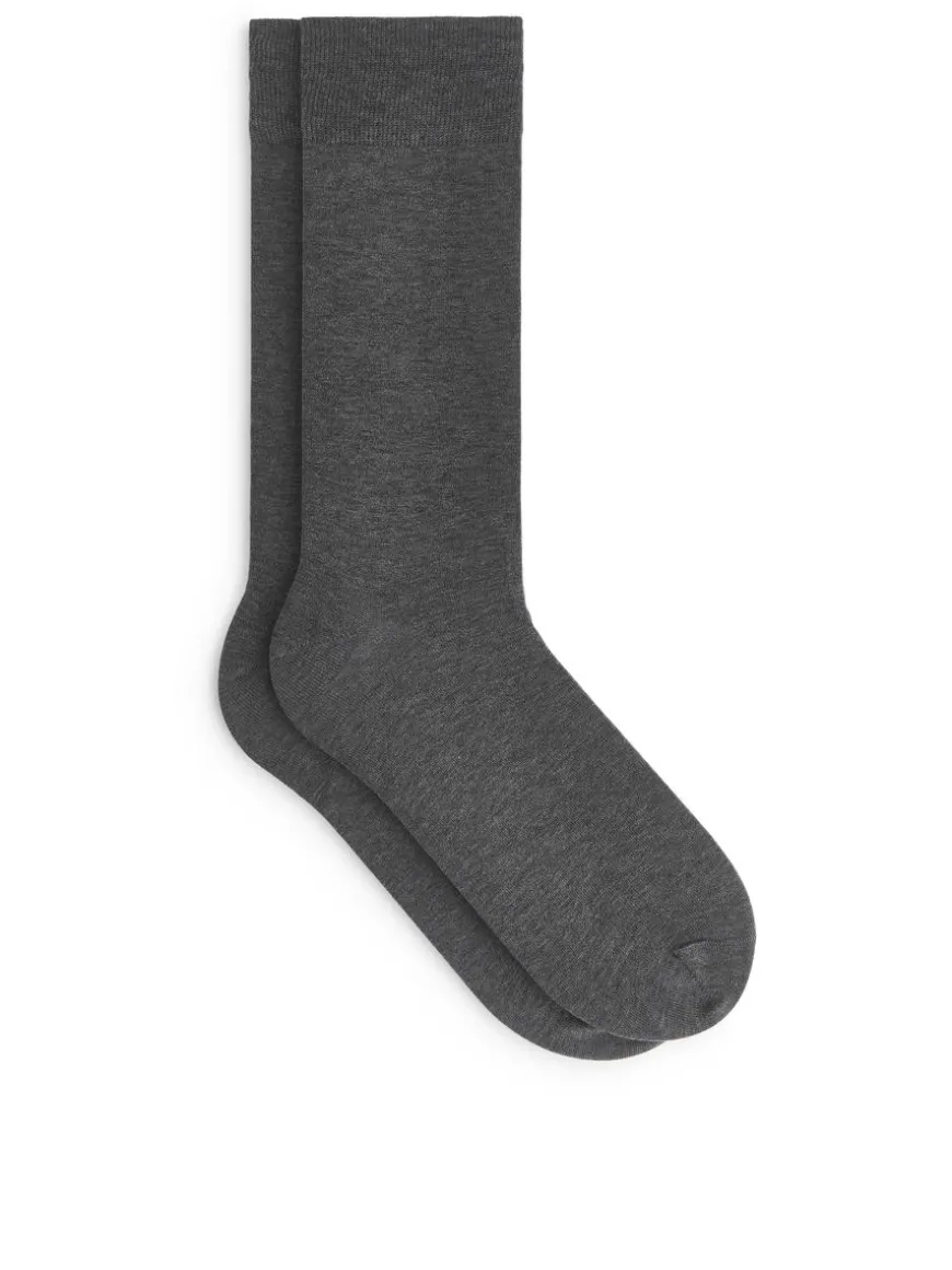 Mercerised Cotton Socks Plain