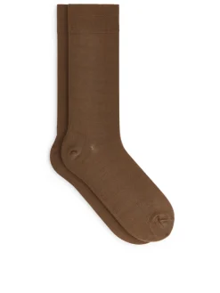 Mercerised Cotton Socks Plain