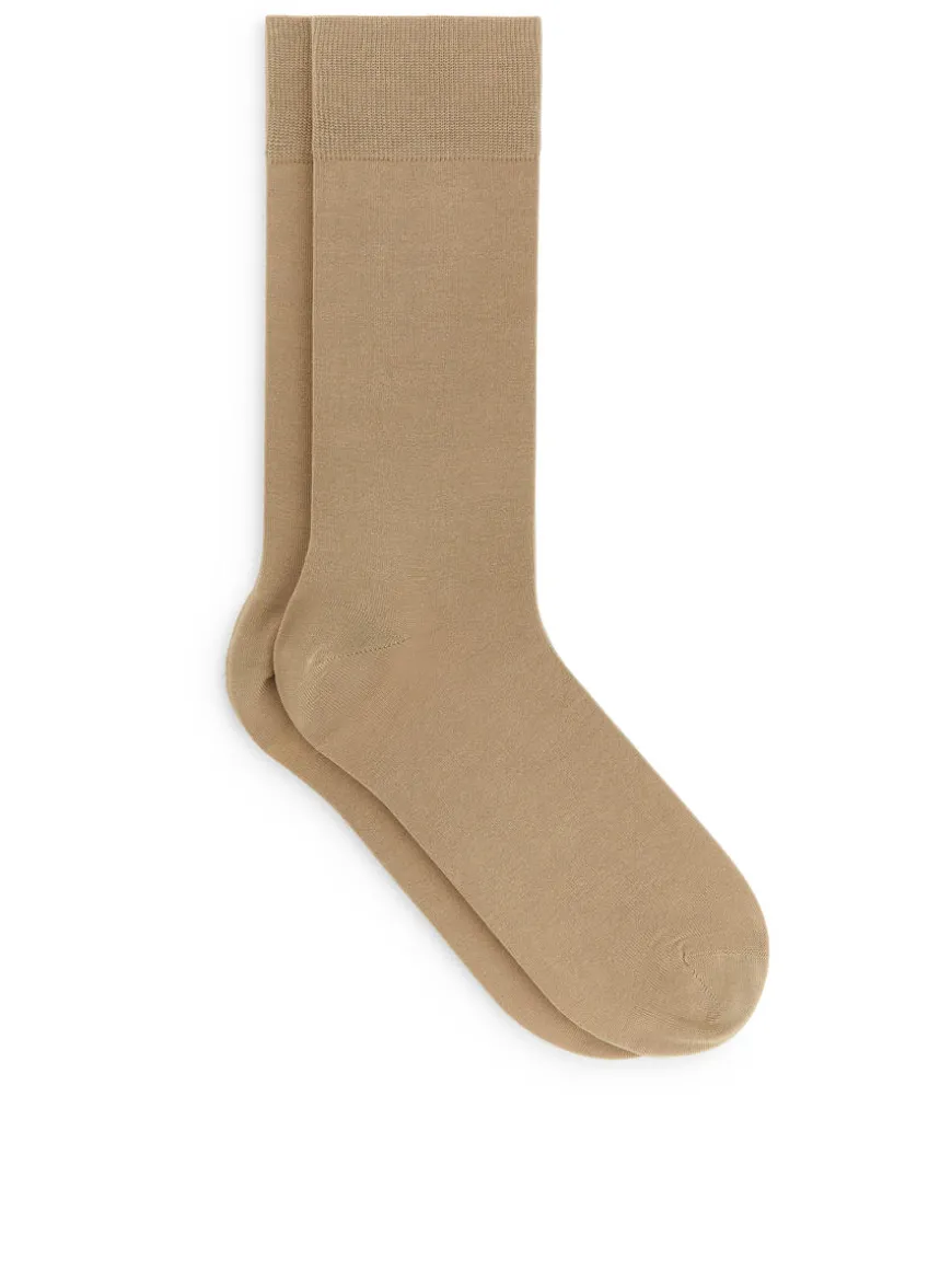 Mercerised Cotton Socks Plain
