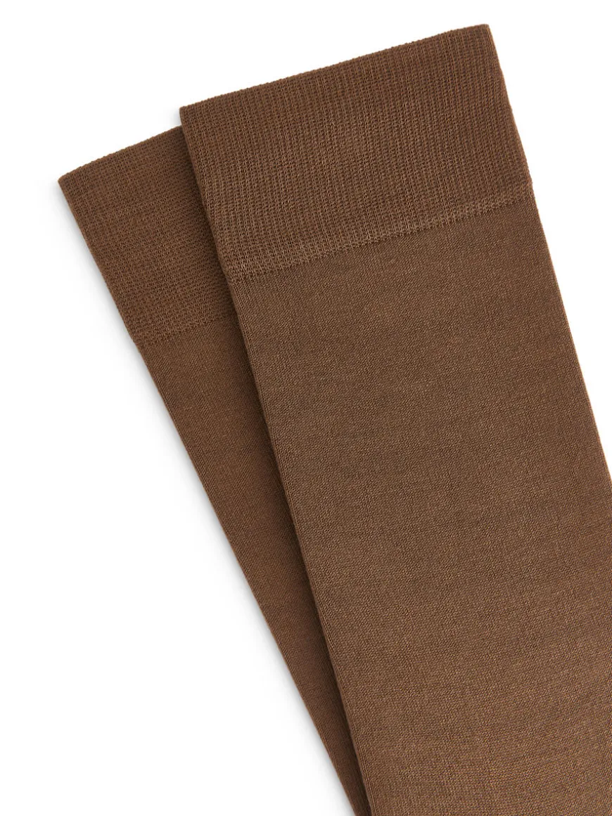 Mercerised Cotton Socks Plain