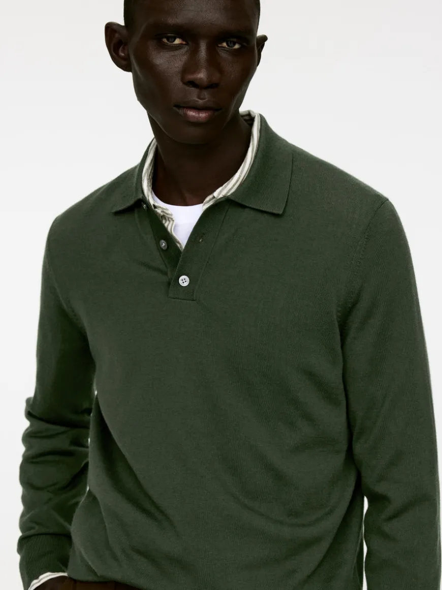Merino Polo Jumper