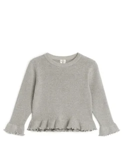 Metallic Frill Jumper