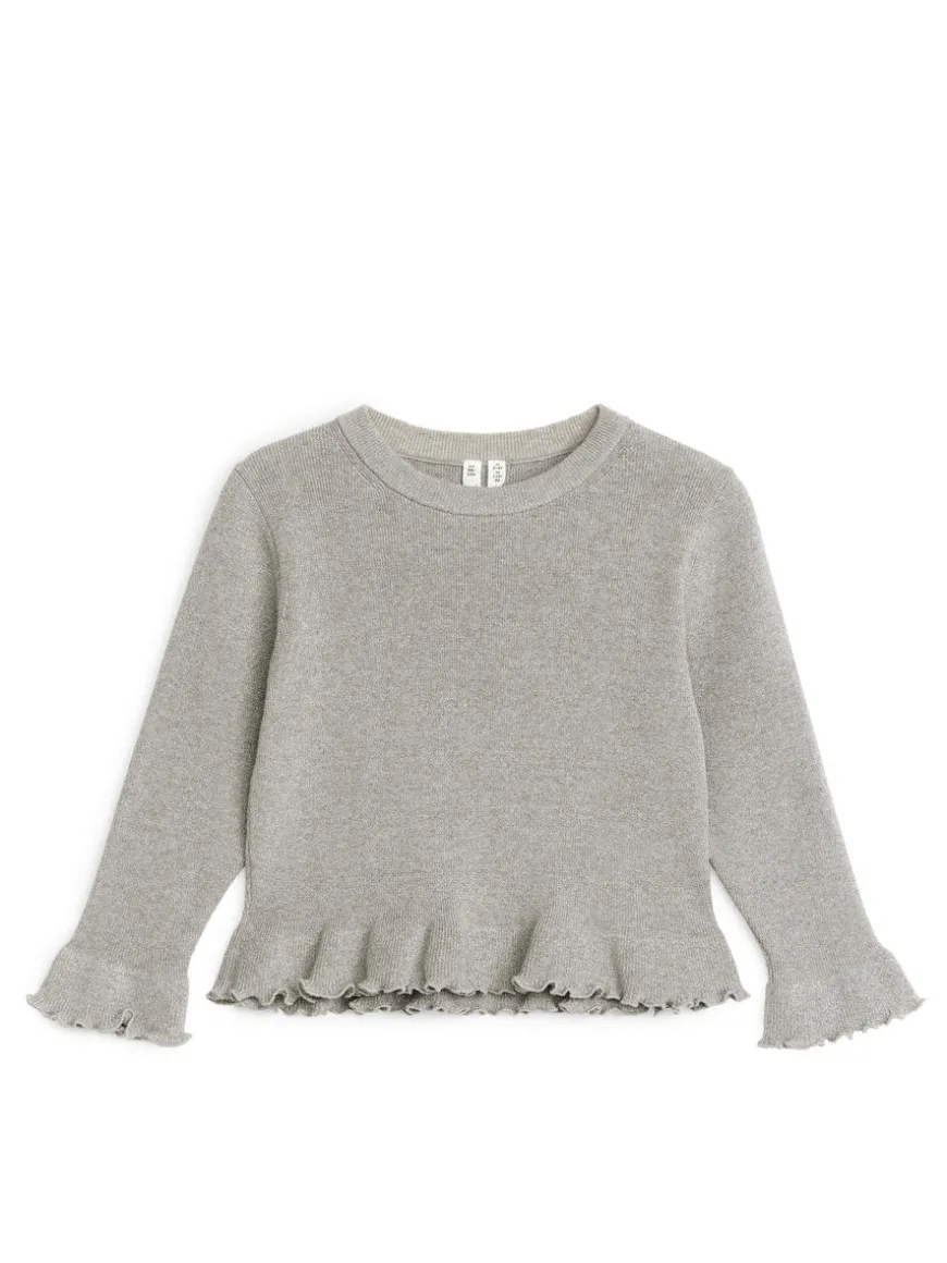 Metallic Frill Jumper