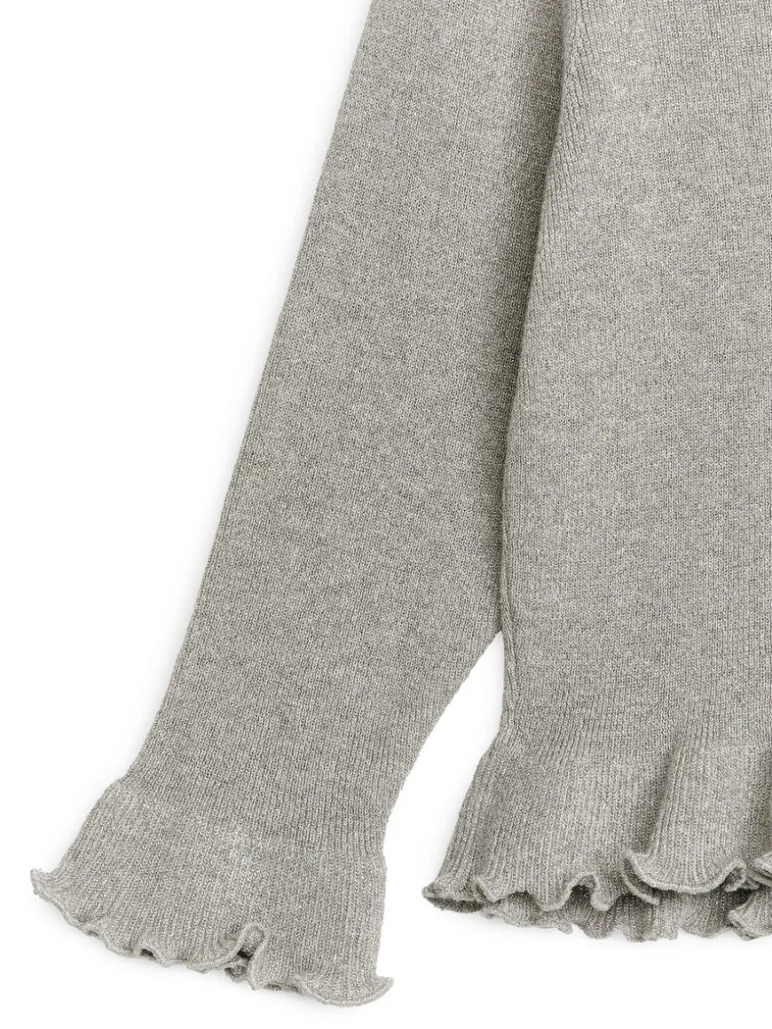 Metallic Frill Jumper