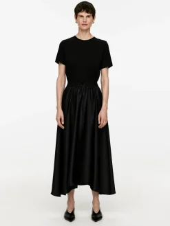 Midi Satin Skirt