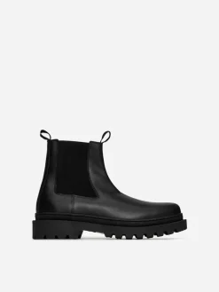 Mudguard Leather Chelsea Boots